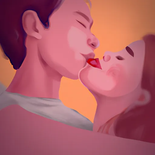 Bild av ge en kyss