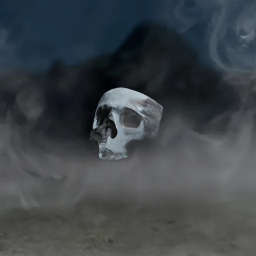 Bild av dimmig i skallen