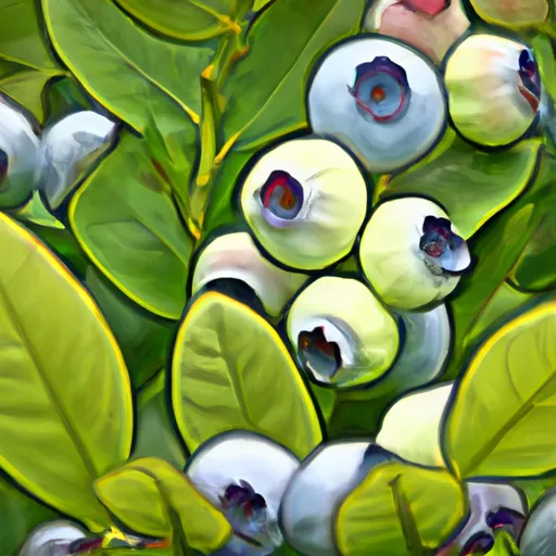 Bild av bär från blåbärsbuske