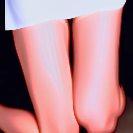 Bild av böja knäna