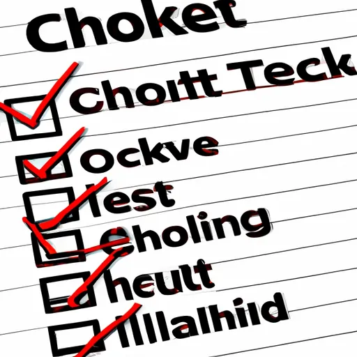 Bild av checklista