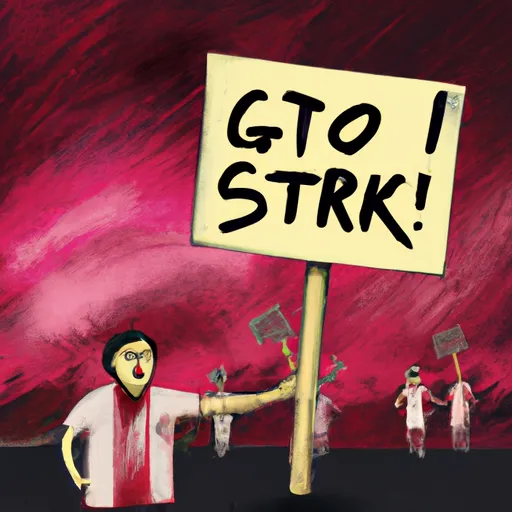 Bild av gå i strejk