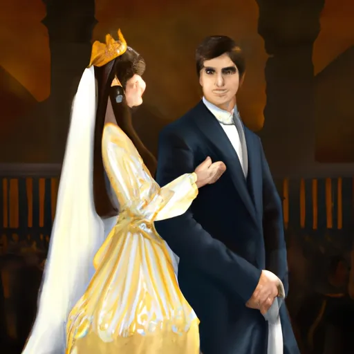 Bild av furstligt bröllop