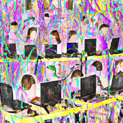 Bild av datorparty
