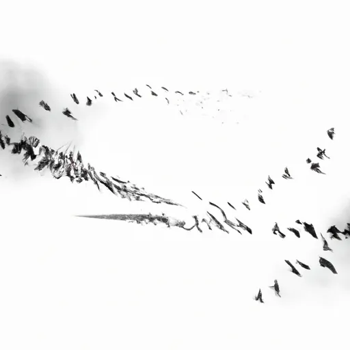 Bild av fågelträck