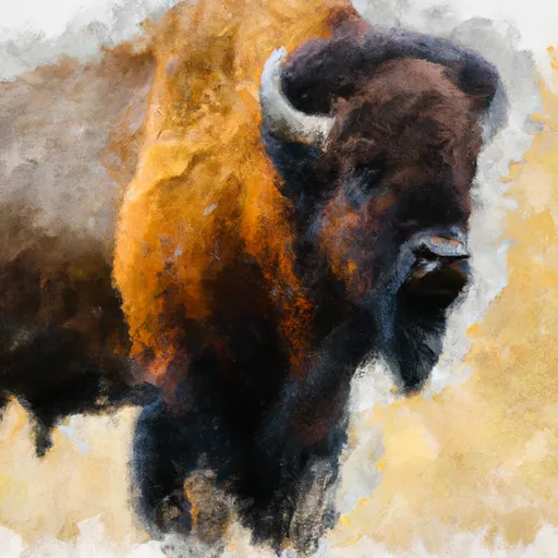 Bild av bison