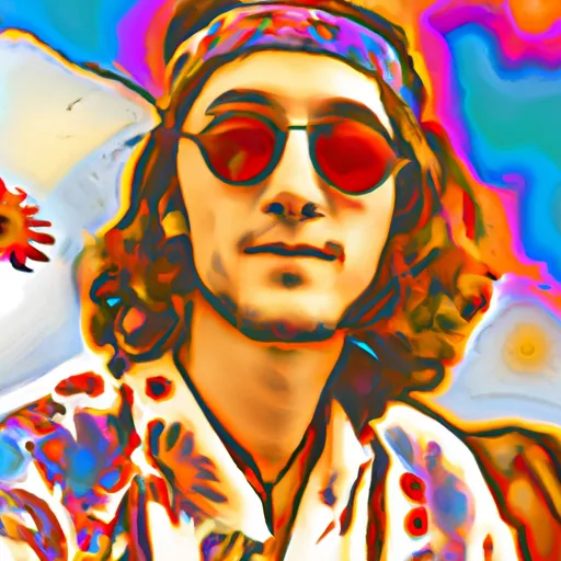 Bild av borgarbrackig hippie