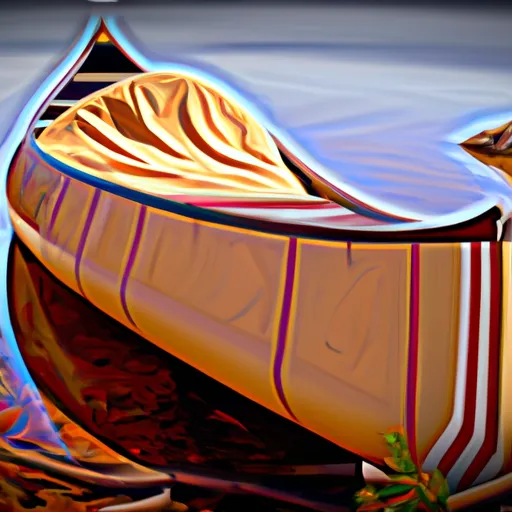 Bild av däckad kanot