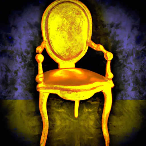 Bild av gullstol