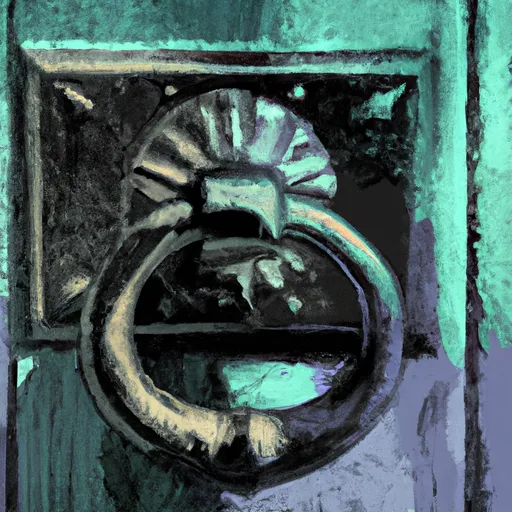 Bild av dörrknackare