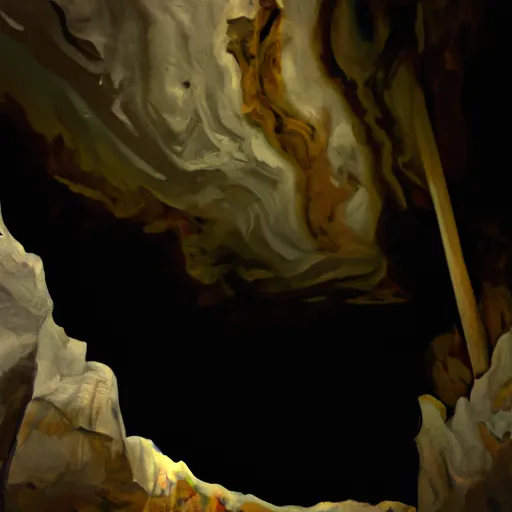 Bild av grotta ner sig