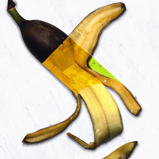 Bild av halka in på ett bananskal