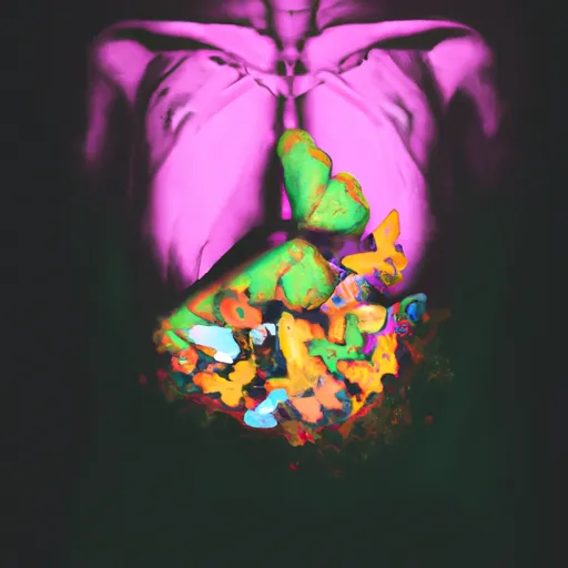 Bild av ha fjärilar i magen