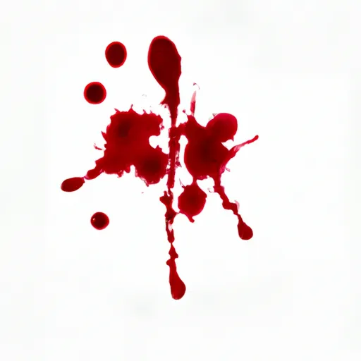 Bild av fläcka med blod