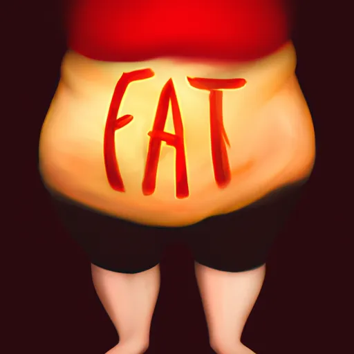 Bild av fett på kroppen